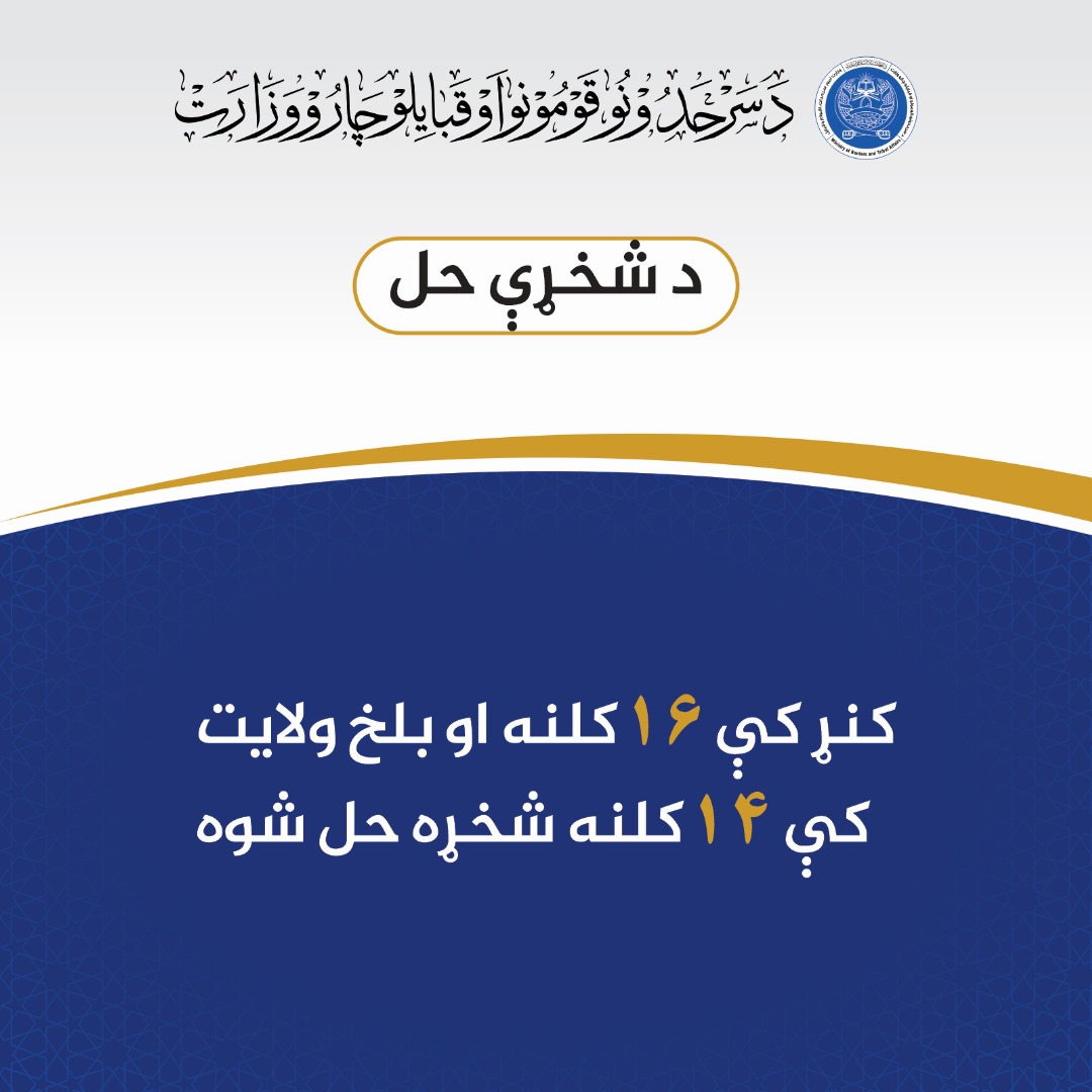 کنړ کې ۱۶ کلنه او بلخ کې ۱۴ کلنه شخړه حل شوه